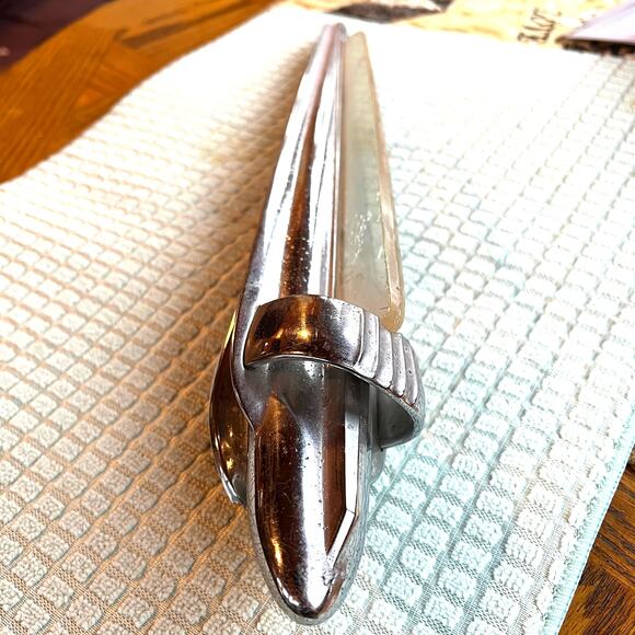 1940s Art Deco Chevy Fly Rocket hood ornament collectible vehicle accessory Rare - Picture 2 of 10